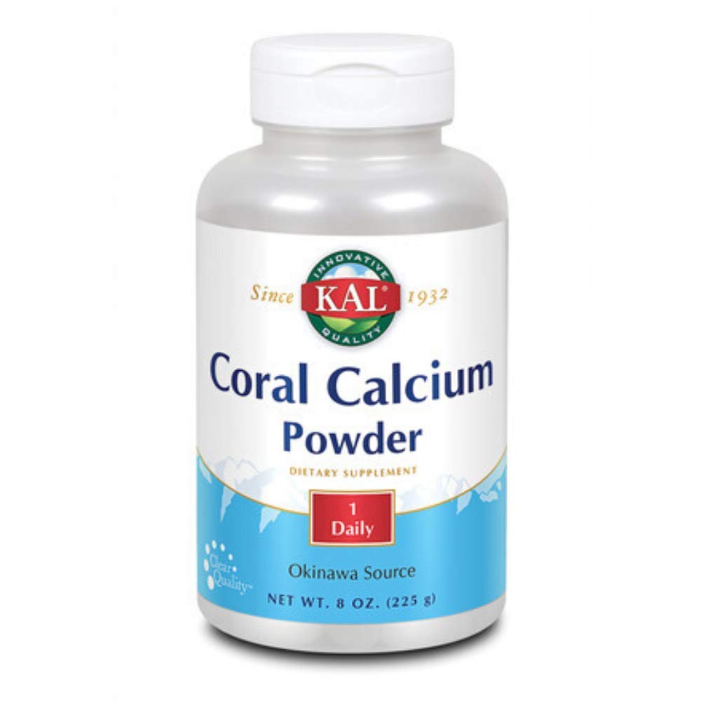 KAL Coral Calcium Powder 1000 mg tabletter, uden smag, 8 Ounce