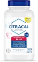 Citracal Maximum Plus, 650 mg Calcium Citrat, let absorberet og let opløseligt med 25 mcg (1000 IE) D3- vitamin, ben- helbredssupport, kalciumtilskud for alderen 12 +, 180 Tæl (Emballage May Vary)