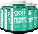 Goli Nutritional Supplement, Pre + Post + Probiotika Gummy - 300 Count - World 's First 3- in-1 Gluten- Free, Vegan, Non- GMO, og Gelatin- Free.