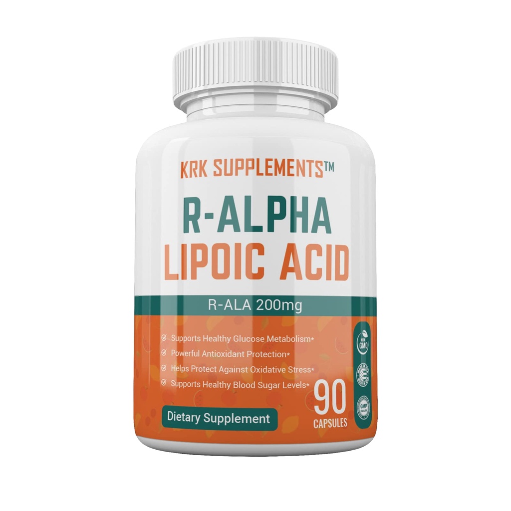 1 flaske R- ALA R- Alpha lipoinsyre 200mg 90 kapsler