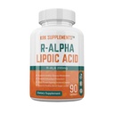 KRK SUPPLEMENTS 1 Bottle R-ALA R-Alpha Lipoic Acid 200mg 90 Capsules