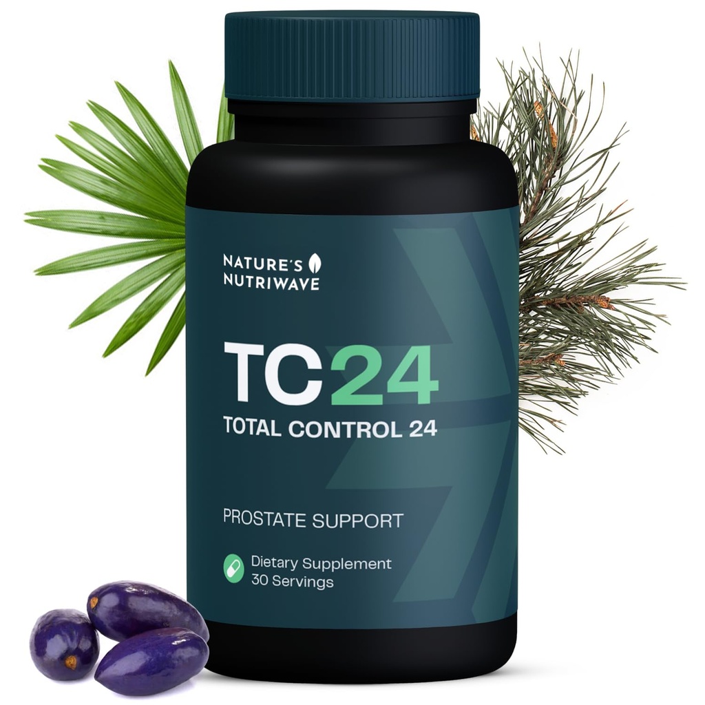 TC24 - Natural Supplement med Myrciaria Jaboticab, Lipophytol, Pygeum Africanum Extract & Boron Budd124; Non- GMO, Stimulant- Free, Easy- to- Take 124; Made in USA, GMP- Certified Budding124; 60 Kapsler, 1 Måned Supply
