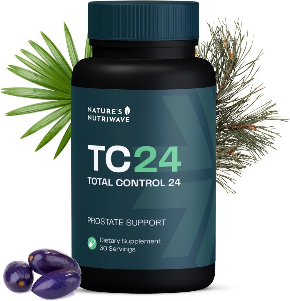 TC24 - Natural Supplement med Myrciaria Jaboticab, Lipophytol, Pygeum Africanum Extract & Boron Budd124; Non- GMO, Stimulant- Free, Easy- to- Take 124; Made in USA, GMP- Certified Budding124; 60 Kapsler, 1 Måned Supply