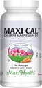 Calcium 1000 mg tillæg med vitamin D3 (1000 IE) og magnesium (500 mg) - Knogler, tænder og fælles støtte til mænd og kvinder - 180 kapsler - Maxi Cal ved Maxi Health