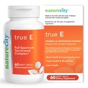 NatureCity True- E Full Spectrum Tocotrienols Vitamin E & Natural Alpha Tocopherol Supplement124; Sustainable Vitamin E Tocotrienols from Evnol Suprabio