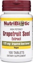 NutriBiotic - Grapefrugt Seed Extract Tablets 125mg, 100 Greve ttesmå 124; Premium Grade GSE med Bioflavonoider ttesmå 124; Potent immunforsvar & Samlet helbredssupportunition
