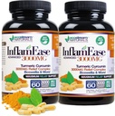 Pakke af 2 - Avanceret Inflammeease med gurkemeje, Curcumin, Enzymes og Boswellia - Vegetar (Packaging May Vary)
