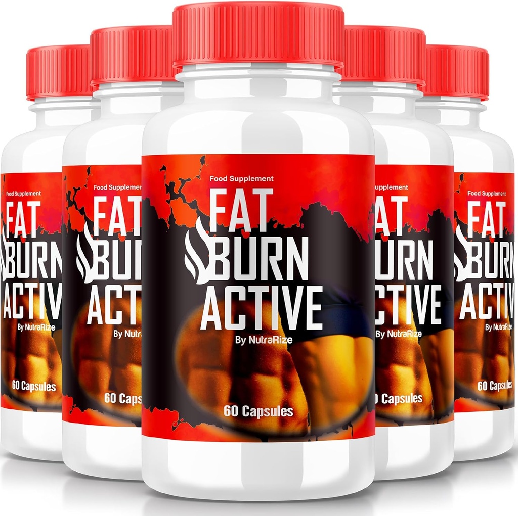 (5 Pack) Fat Burn Active Pills, Fat Burner Active Advance Keto Formel - Advanced Weight Loss Support, All Natural Keto Supplement, Fat Burn Keto Vitaminer, Fat Burn Keto Active Anmeldelser (300 kapsler)