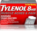 Tylenol 8 timers muskelache & smerter Acetaminophen Tablets for Muscle & Joint Pain, 100 læ