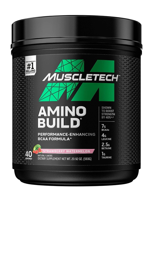 Muscletech Whey Protein Powder & BCAA Aminosyrer Powder Muscle Building Formel med Whey Isolate, Peptider, BCAA & Electrolytes (4 Pound, 40 Servere)