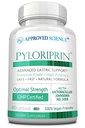 Godkendt videnskab Pyloriprin - Avanceret fordøjelsesstøtte til en sund mave - Zink L-Carnosine, Probiotic, Broccoli Sprut, Deglycyrrhized lakrids - 60 kapsler - One Month Supply - Vegan