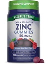 Nature 's Truth Zink Gummies for admirals against 124; 50 mg against 124; 60 Greve Buddy 124; Vegan, Non- GMO & Gluten Free Extra Strength Supplemented 124; Blandet Berry Flavor