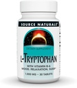 Kilde Naturals L- Tryptophan med vitamin B- 6 - Support Mood, Afslapning og søvn * 1000 mg - 30 tabletter