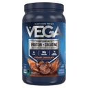 Vega Protein + Creatine - 30g Plant-Based Protein, Chocolate, 13 Servings, 3g Creatine, 5g BCAAs, Vegan, Keto, Gluten Free, Dairy Free, Low Carb, for Muscle Growth & Repair, Drink Mix, 23.4oz
