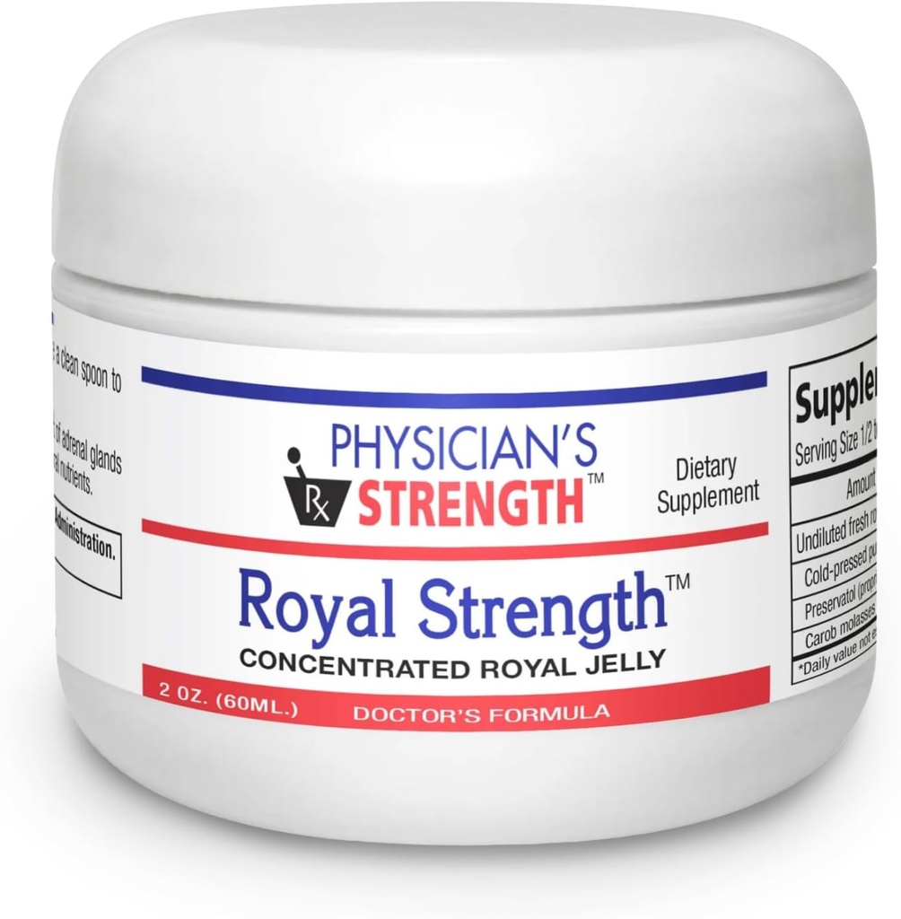 Lægens styrke Royal Strength - 60 ml - Fresh Royal Jelly med østrigske Pumpkin Seed Oil - Energi og binyrerne Support
