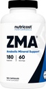 Nutricost ZMA 180 Kapsler - Non- GMO og Gluten Free ZMA supplement
