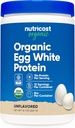 Nutricost Organic Egg White Protein Powder 8oz (Unflavored) - 15 Bedste Protein Per Servering, GMO- Free, Gluten Free