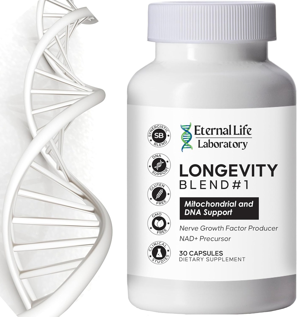 NAD + Supplement med CoQ10 200mg, PQQ, Nicotinamid Riboside, Shilajit for Anti Aging Skin & Cell Vitality Longevity Blend # 1 Lavet med Himalayan Shilajit og NAD - 30 Veggie kapsler