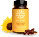 OAT MAMA Sunflower Lecithin Amning Kapsler 124; Amning Essentials for Milk Flow & Clought Duct Relief