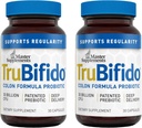 Master Kosttilskud TruBifido - 30 kapsler, pakke med 2 - Kraftfuld Probiotisk for Colon Sundhed & Energi - Immunbooster, Understøtter Regularitet - Gluten Free - 60 Total Serveringer