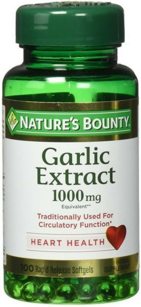 Nature 's Bounty Hvidløg 1000 mg Rapid Release 100 Odorless Softels