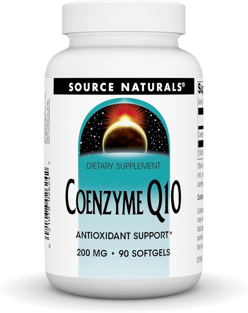 Kilde Naturals Coenzym Q10, Antioxidant Support *, for Heart, Brain, Immunitet, & Leverstøtte, 200 mg - 90 Softgels