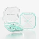 Lille Pill Box, Cute Pill Case for Purse Pocket, Travel Pill Organizer, Daily Pill Container Pill Holder for Medicin, Vitaminer, Fiskeolie, Kosttilskud (grøn)