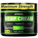 8 fl oz Natural Instant Hamp Cream - Maksimal styrke - Arnica, MSM, Gurkemeje, Menthol, Aloe- Natural Hamp Oil Extract Gel