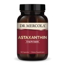 Dr. Mercola Organic Astaxanthin - 12 mg Astaxanthin - Kraftfuld Antioxidant Support - Organic Microalger Extract - Non- GMO, Gluten- Free & Soy- Free - 90 Kapsler (90 Servere)