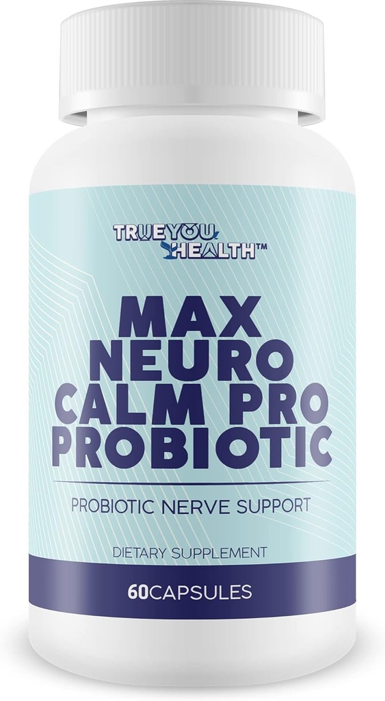 Max Neuro Calm Pro Probiotisk - Probiotisk Nerve Support - 40 Millioner CFU Premium Formel - Support Mood - Support Forbedret Nerve Sundhed - Support Gut Sundhed - Support Natural Immunfunktion