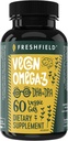 Vegan Omega 3 DHA: Alger Oil, Mest Anmeldt, Carrageenan Free, Sustainable, Testet, Ingen Heavy Metals, Fish Oil Alt, Plantebaseret Omega. Understøtter hjerte, hjerne, fælles sundhed m / DPA