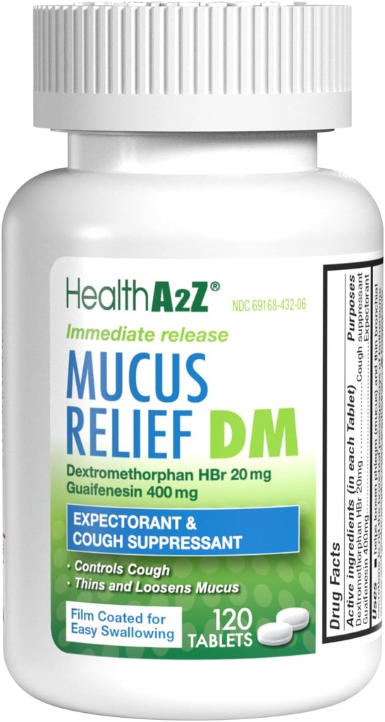 HealthA2Z ® Mucus Relief DM I 124; Dextromethorphan HBr 20mg