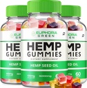 Euphoria Green Hamp Gummies - med Hamp Seed Extract EuphoraGreen Hamp Gummies Tinnitus Herbal Supplement, Sundhed og Wellness Support, Alle naturlige Euphoria Green Hamp Gummies (3 Pack - 180 Gummies)