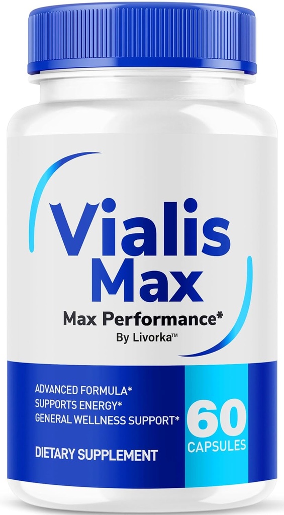 Vialis Max piller til mænd - Officiel Vialis Max Premium mandlige støtte Formel for hurtig fungerende energi, Endurance og ydeevne, VialisMax kapsler Advanced Formel, 60 kapsler til 1 måned