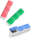 Pill Organizer 3 gange om dagen, (3 Pack) Lille Pill Box, Daily Pill Organizer, Fugt Bevis Rejsepille sag for Pocket Purse, Portable Medicine Box til at holde vitaminer, fiskeolier, kosttilskud