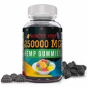 Organic Hamp Gummies neuropati nerve Support Natural Pure Hamp Oil Extract - Pains Vitamin B2 ekstra styrke Relief høj potens Spiselige Vegan Zen Leaf Made i USA