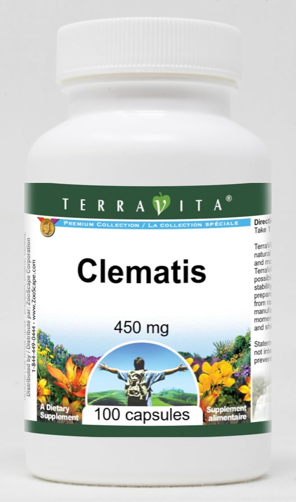 Terravita Clematis - 450 mg (100 Capsules, ZIN: 519799)