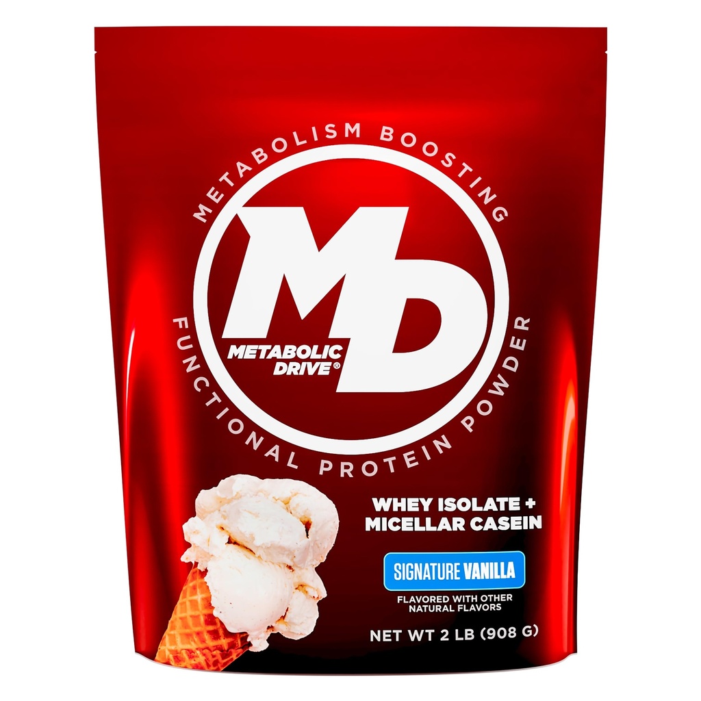 Biotest Metabolic Drive Protein - Low- Carb Flavor- Bomb, 20 Servering - Whey Isolate + Micellar Casein - Signature Vanilla