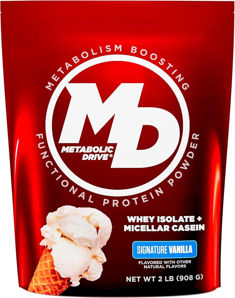 Biotest Metabolic Drive Protein - Low- Carb Flavor- Bomb, 20 Servering - Whey Isolate + Micellar Casein - Signature Vanilla