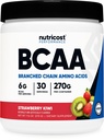Nutricost BCAA Powder (Strawberry Kiwi, 30 Servere) - Optimal 2: 1: 1 Ratio