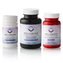 Relumins Advance Nutrition 3- Flaske Supplement Set - Gluta 1000 med reduceret L- Glutathion, C-vitamin MAX, immunfunktion & Samlet wellness - Vegan, Halal, Kosher, cGMP Certificeret