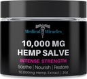 Medicinske Mirakler Hempsalve Intense Strength 10. 000 MG. Ideel til HIPS, Joints, Neck, Tilbage, Albuer, Fingers, Hands og Knees. 100% Natural - Stolt Made i USA