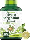 tnvitamins Citrus Bergamot 2000mg - 180 Capsules - 124; Ultra Potent Citrus Bergamot Supplement 2000 mg Per 1 Capsule Serving - 124; 6 Monthly Supply - 124; Non- GMO - 124; Lavet i USA!