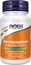 Now Foods Supplements, Serrapeptase 60.000 Enheder af aktivitet, fremmer respiratorisk sundhed og immunfunktion *, 60 Veg kapsler