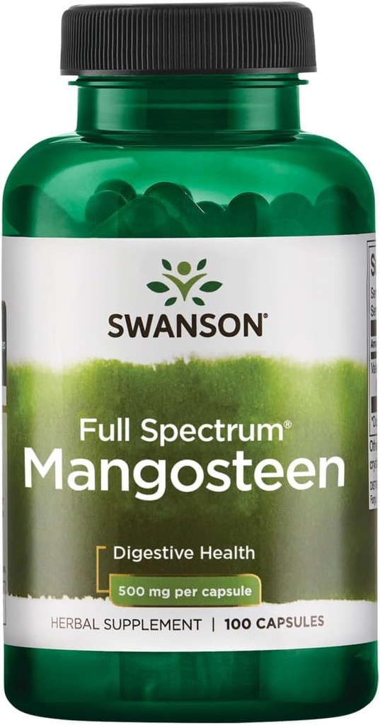 Swanson Full Spectrum Mangosteen - 500 mg 100 kapsler