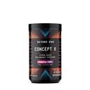 BEYOND RAW Concept X, Klinisk doseret præ-workout pulver, Indeholder koffein, L- Citrullin, Creatin, og Beta- Alanine, Sweet & Tart Flavor, 20 Serveringer