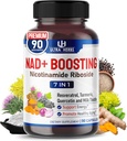 NAD + Supplement med Nicotinamid Riboside NR, Trans Resveratrol, Quercetin - Support Cellular Energy, Longevity, Sund Aging * USA Made & Tested * (90 Greve (pakke med 1))