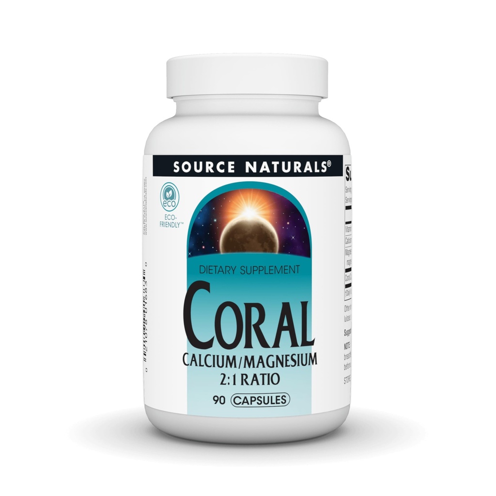 Kilde Naturals Coral Calcium med Magnesiumkapsler, 90 kapsler
