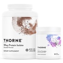 THORNE - Whey Protein Isolate (Chokolade, 31.9 Oz) & Amino Complex (Berry, 8 Oz) Bundle - Understøtter Muscle Repair & Recovery - NSF Certified for Sport - Gluten Free, Soy Free