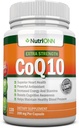 CoQ10 200mg (Double Strength), 120 Kapsler - High Absorption Coenzym Q10 - Scientific Proven Extra Strength CoQ10 Ubiquinone - 4 Month Supply